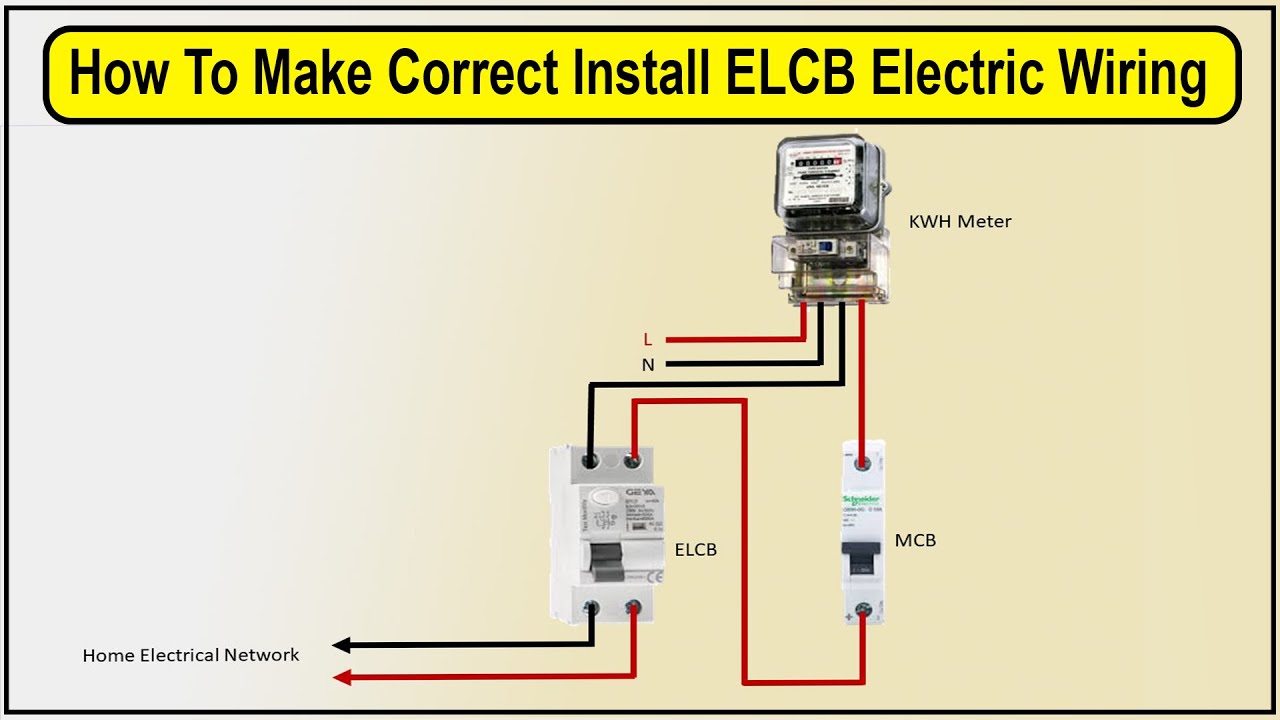 How To Install A Single Phase Earth Leakage Circuit Breaker (ELCB) At Home?